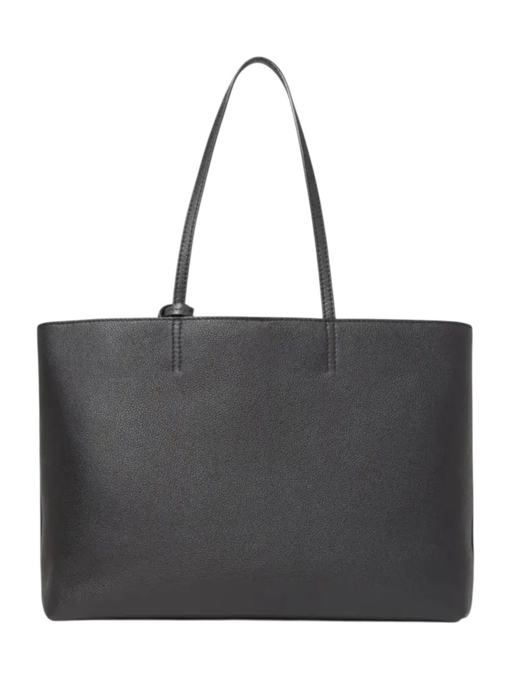Jimmy Choo Black Pebbled Leather Tote with Branded Charm - Picture 2 of 7
